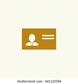 Icon Identification card.