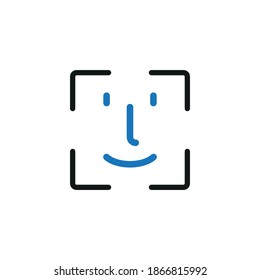 Icon identifying the person. Simple vector illustration on a white background.