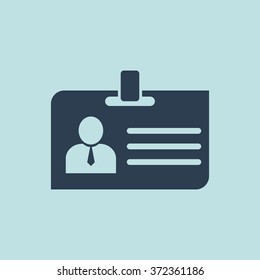 Icon of Identity Card. EPS-10.