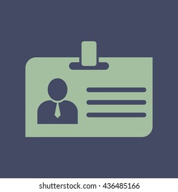 Icon of Identity Card. Eps-10.