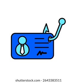 Icon a identity theft, isolated against a clean background.