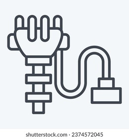 Icon Ignition Cap. related to Car Maintenance symbol. line style. simple design editable. simple illustration