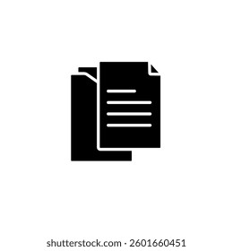 Icon illustrates two papers overlapping, symbolizing document sharing or file duplication.