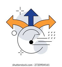 Icono que ilustra el control sobre el ritmo de decisión basado en el impacto y la reversibilidad.