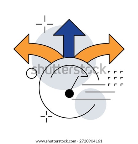 Icon illustrating control over decision pace based on impact and reversibility.