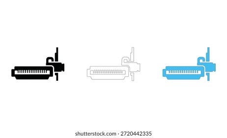 Un ícono que ilustra la función de los Clips de retención de piezas para asegurar las tarjetas de expansión