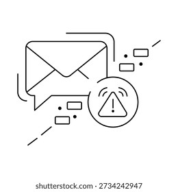 Icon illustrating lost information, missing messages, or breakdowns in communication between teams or clients.