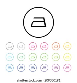 An Icon Illustration with 18 Color Variations - Iron