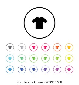 An Icon Illustration with 18 Color Variations - T Shirt