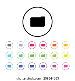 An Icon Illustration with 18 Color Variations - File