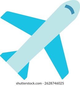 Icon illustration of airplane sign