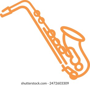 An icon illustration of an alto saxophone.
(Not AI generated)