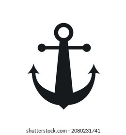 icon illustration of anchor, sailor, cruise, marine, docked, cruise ship, vacation, pulled over. very suitable for use in logos, websites, banners, applications, social media, apps and more