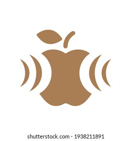 Symbolgrafik eines Apfels, der den Gewichtsverlust darstellt