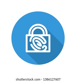 Icon illustration for authentication protection