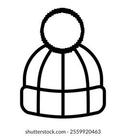 Icon or illustration of beanie or bobble hat