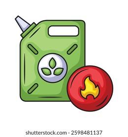 Icon illustration bio diesel. Vector design