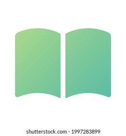 Icon illustration of a book, booklet, pamphlet, catalog, or document (gradient fill version).