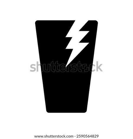 Icon illustration of a broken cup