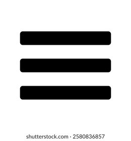 Icon illustration of a burger menu
