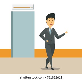 icon illustration business man