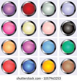 icon illustration button