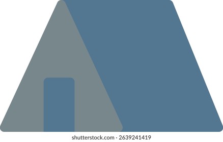 Icon illustration of camping tent