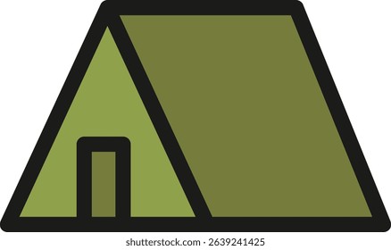 Icon illustration of camping tent