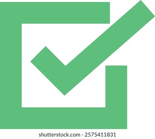 Icon illustration of check box sign