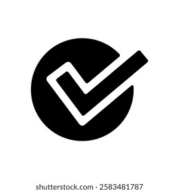 Icon illustration of check mark