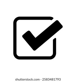 Icon illustration of check mark