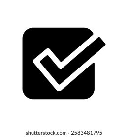 Icon illustration of check mark