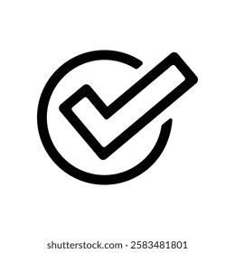 Icon illustration of check mark
