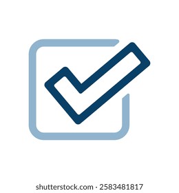 Icon illustration of check mark