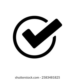 Icon illustration of check mark