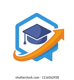 icon illustration with the concept of media of directional communication, about education information.