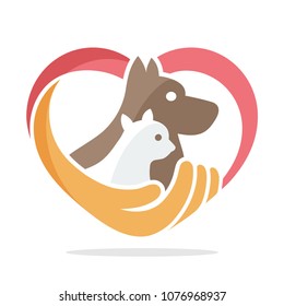 icon illustration with the concept of pet care