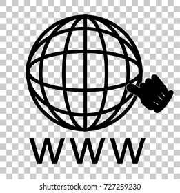 Icon Illustration : Connect to the Web, at Transparent Effect Background
