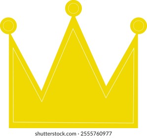 It is an icon illustration of the crown.