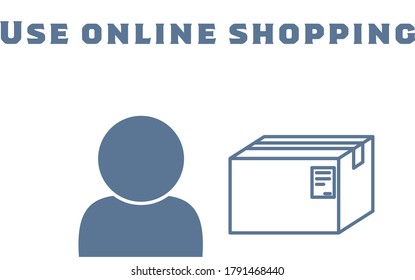 Icon illustration of delivery of goods