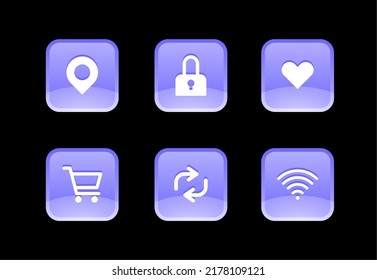 Icon   illustration design set  Vector data that is easy to edit 