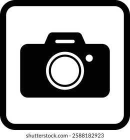 Icon illustration of digital camera