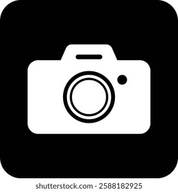 Icon illustration of digital camera