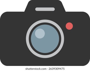 Icon illustration of digital camera