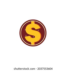 icon illustration dollar simbol business financial