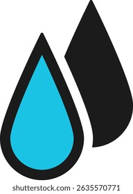 Icon illustration of drop of water