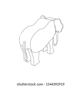 icon illustration of the elephant