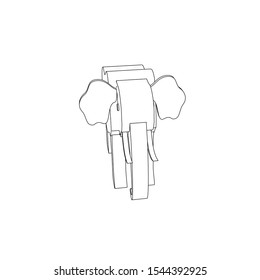 icon illustration of the elephant