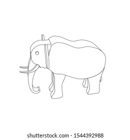 icon illustration of the elephant