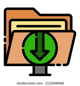 icono de la línea rellenada 